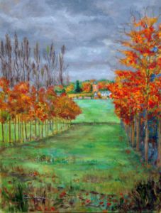 Voir le détail de cette oeuvre: Rivière, automne à Bretencourt